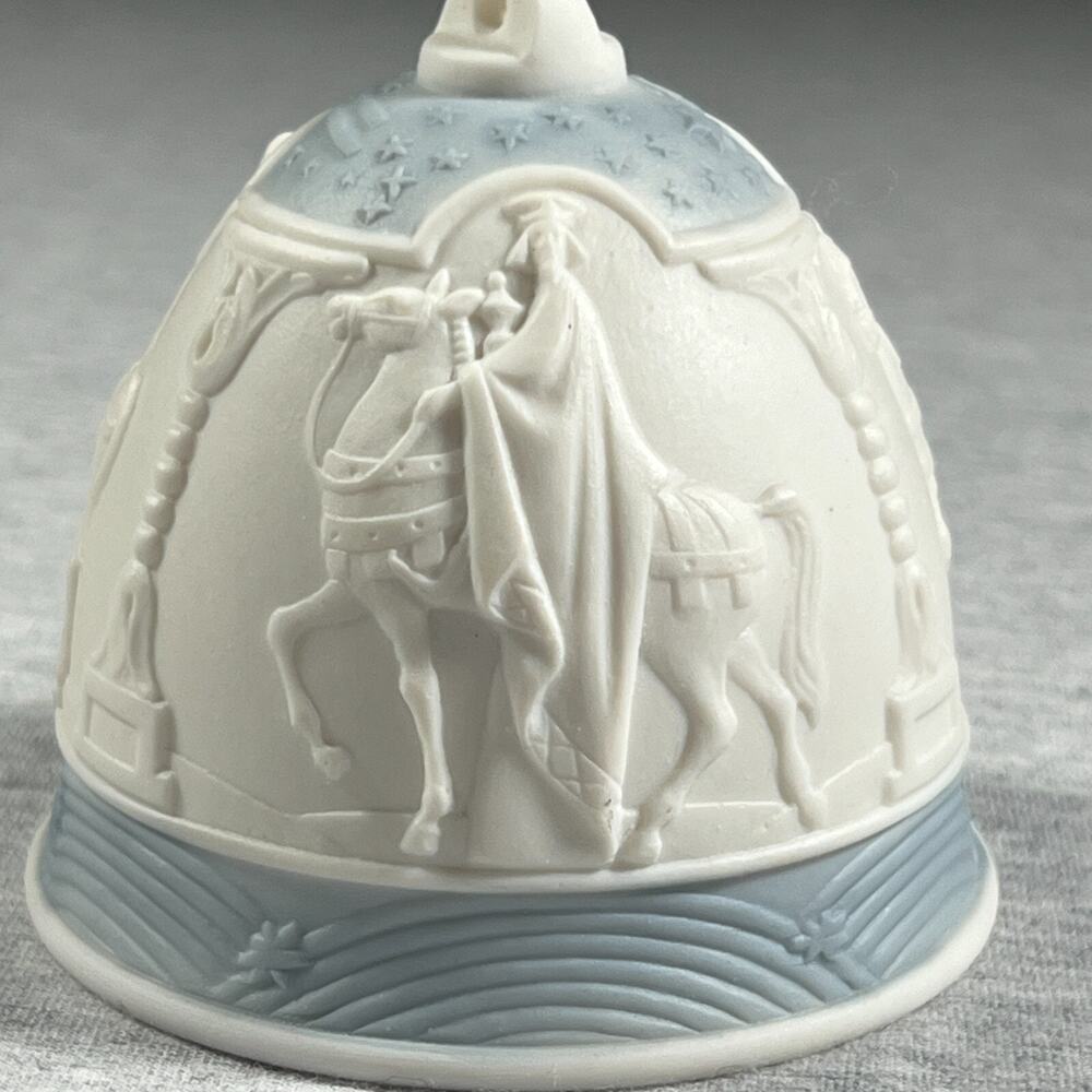 Lladro 1990 Christmas Bell Ornament Three Kings Retired Spain - Picture 2 of 8
